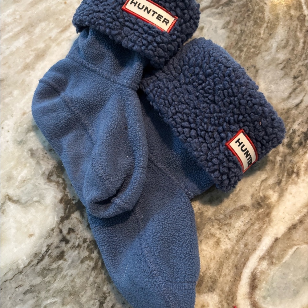 HUNTER - Kids’ Cozy Blue Fleece Socks
